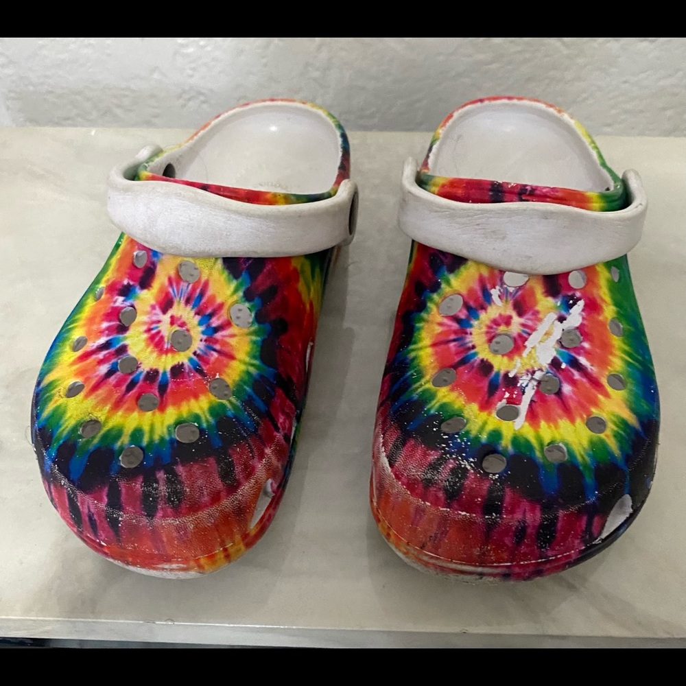 Size 1 kids Tye Dye shoes